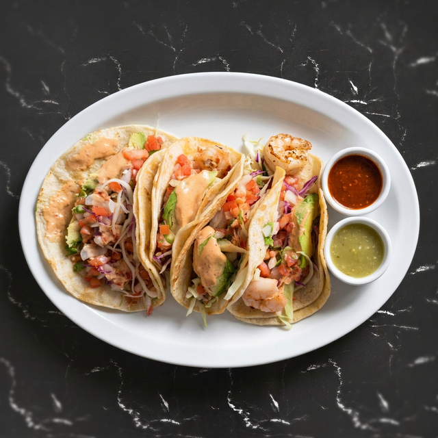 El Primo Signature Shrimp Taco.
